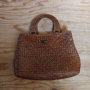 Basket weave Handbag St John